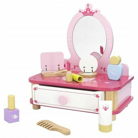 Сюжетно-ролевой набор Viga - Детский туалетный столик с зеркалом и аксессуарами - Вига 44571
