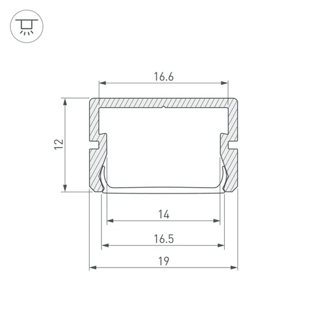 Профиль SILER-3000 ANOD (Arlight, Алюминий) 045498