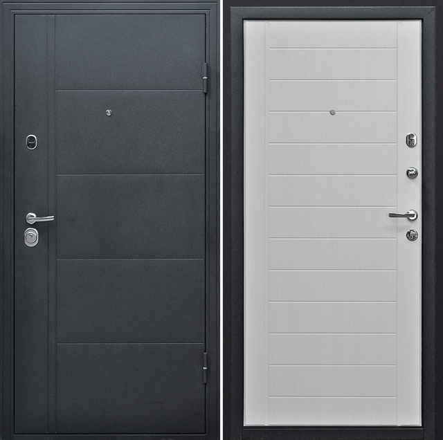 Входная дверь Эверест Белёный дуб