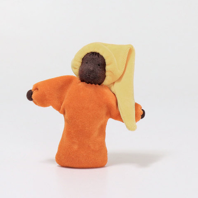 Кукла для сна с лавандой "Гномик оранжевый афро", 14 см