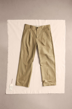 ZARA БРЮКИ С ЗАЩИПАМИ — LIMITED EDITION, ПЕСОЧНЫЙ