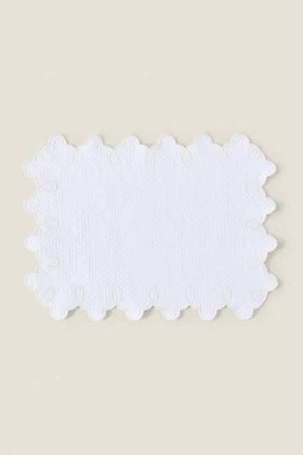 ZARA HOME САЛФЕТКА С ВЫШИВКОЙ,  БЕЛЫЙ