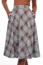 Юбка расклешенная в клетку DStrend (Акция)