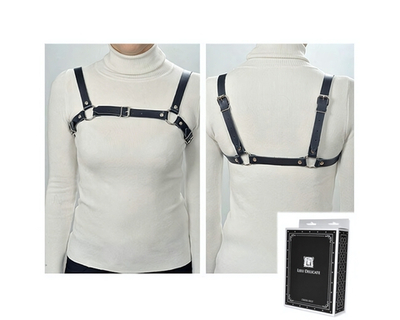 Портупея из натуральной кожи 40-44 (Цвет: черный)