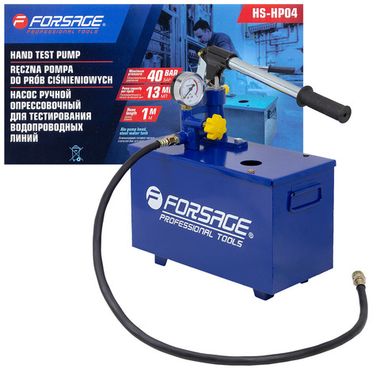 Насос ручной проверочный с манометром и шлангом 1м Forsage F-HS-HP04