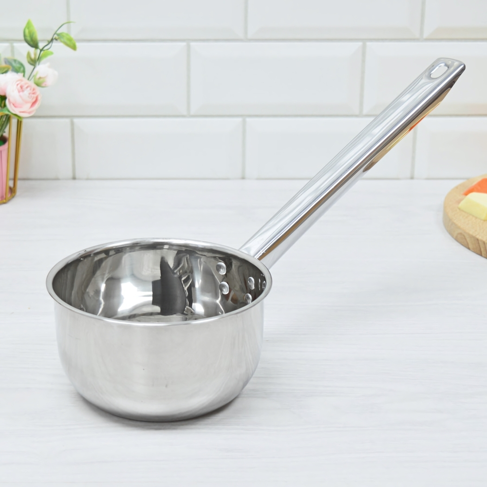 Ковш 1л 14см нерж с ручкой