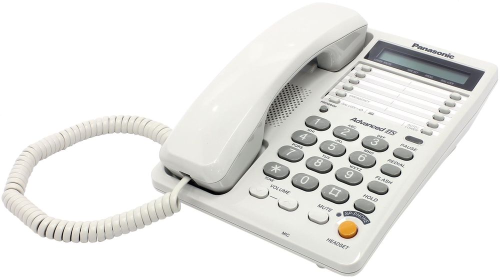 Проводной телефон Panasonic KX-TS2365RUW белый