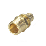 Муфта для PE-X труб аксиальная латунь Дн 20х3/4" НР РОС