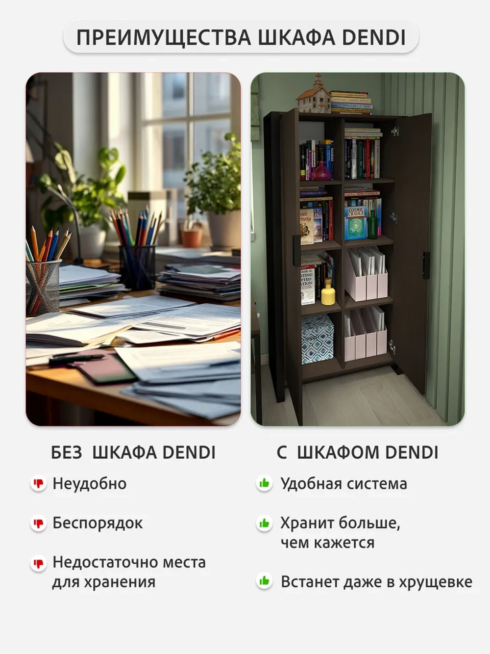Шкаф для одежды DENDI loft