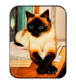 Народные промыслы ШК-55/129-D Шкатулка «Котик» Лидяева Л.