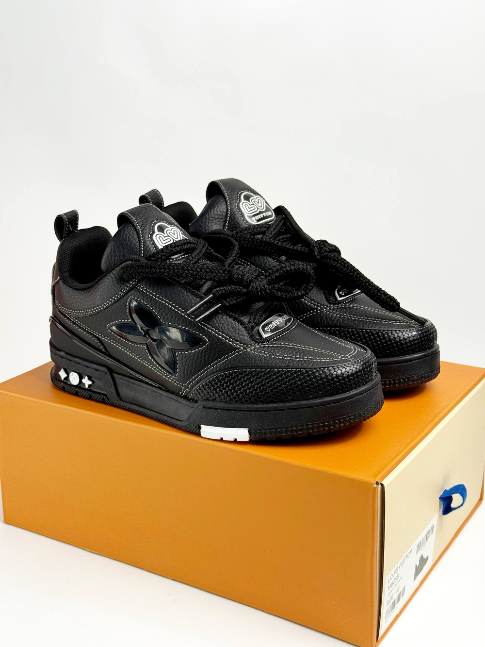 Кроссовки Louis Vuitton Skate Sneaker #B119 (черн.)