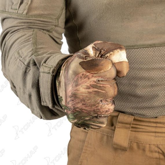 Перчатки Helios трикотажные КМФ лес р. L