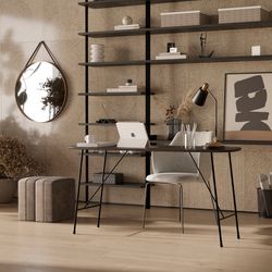 Лампа настольная Pilwy, Ø21х65 см, золотистая/черная