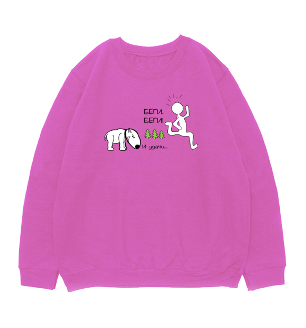 Свитшот "Бультерьер - беги, беги"