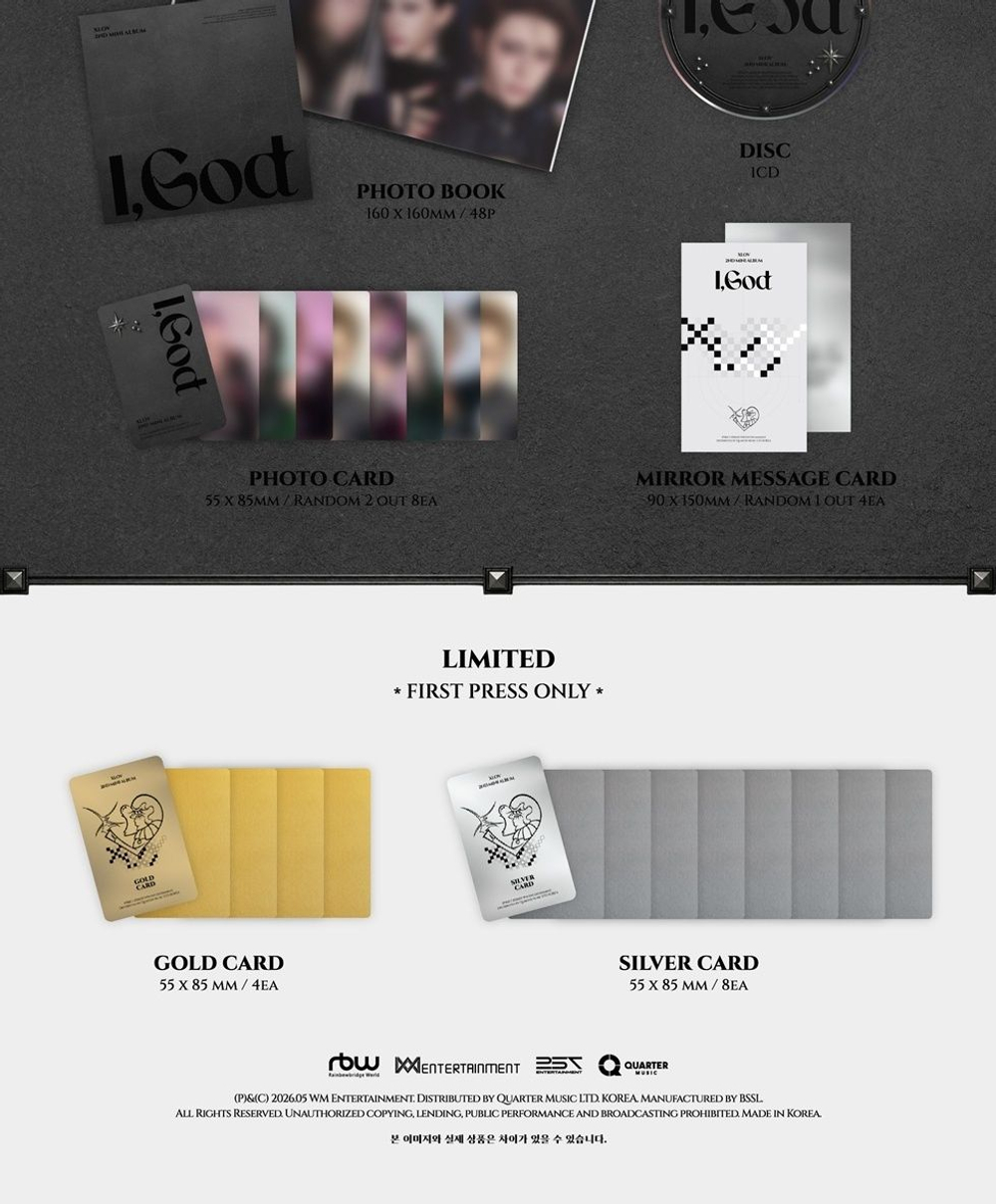 (ПРЕДЗАКАЗ) Альбом XLOV - I,GOD 2nd Mini Album 4 Version SET