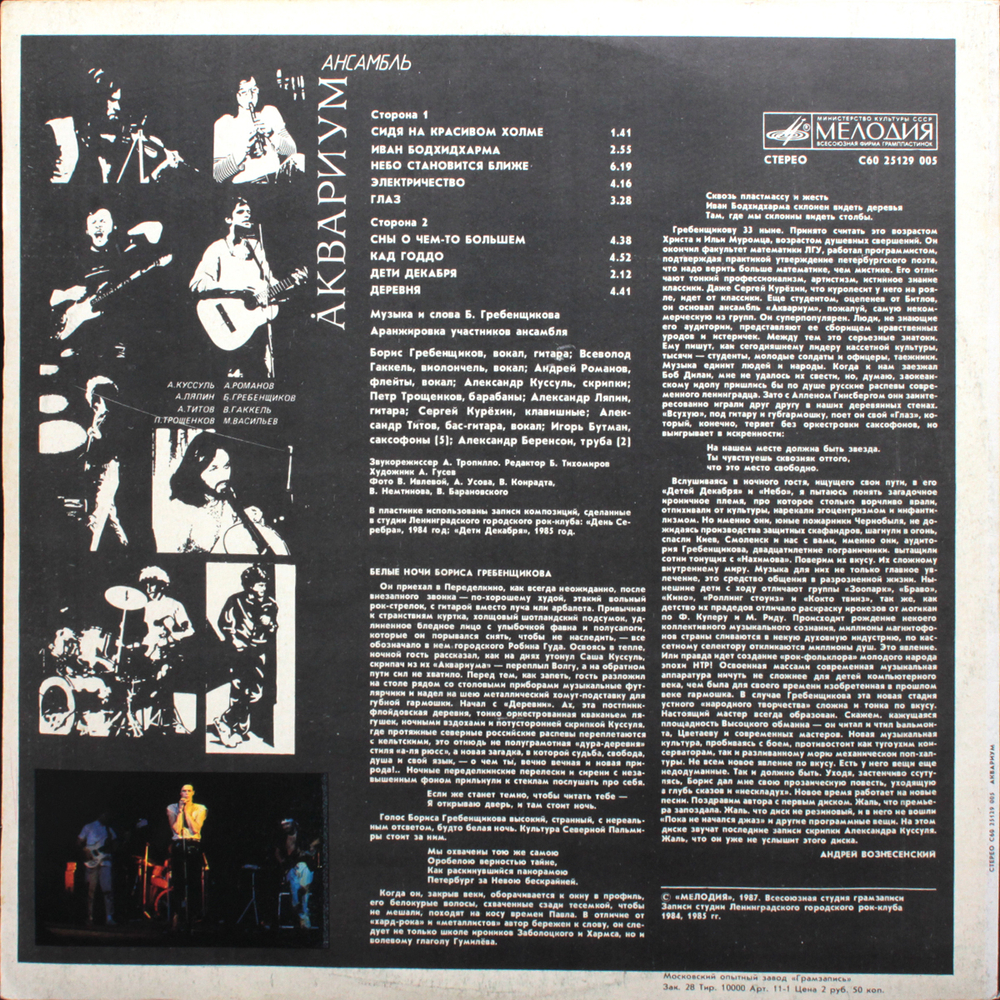 Аквариум / Аквариум (LP)