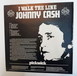 Винтажная виниловая пластинка LP Johnny Cash I Walk The Line (UK 1973)
