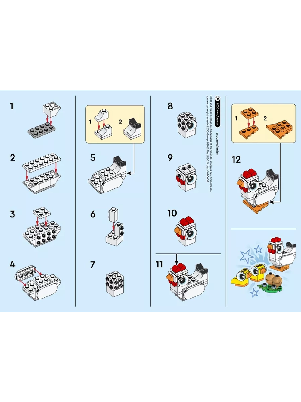 Конструктор LEGO Creator 30643 Пасхальные цыплята