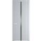 Межкомнатная дверь эмаль Profil Doors 1.8P лайт грей стекло серебро лак