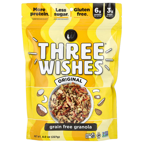 Three Wishes, Гранола без злаков, оригинальная, 227 г (8 унций)