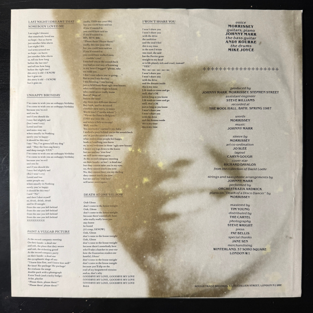 The Smiths - Strangeways, Here We Come (Швеция 1987г.)