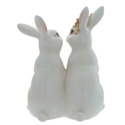 GAEM Фигурка декоративная "Зайцы", L16 W10,5 H21,5 см