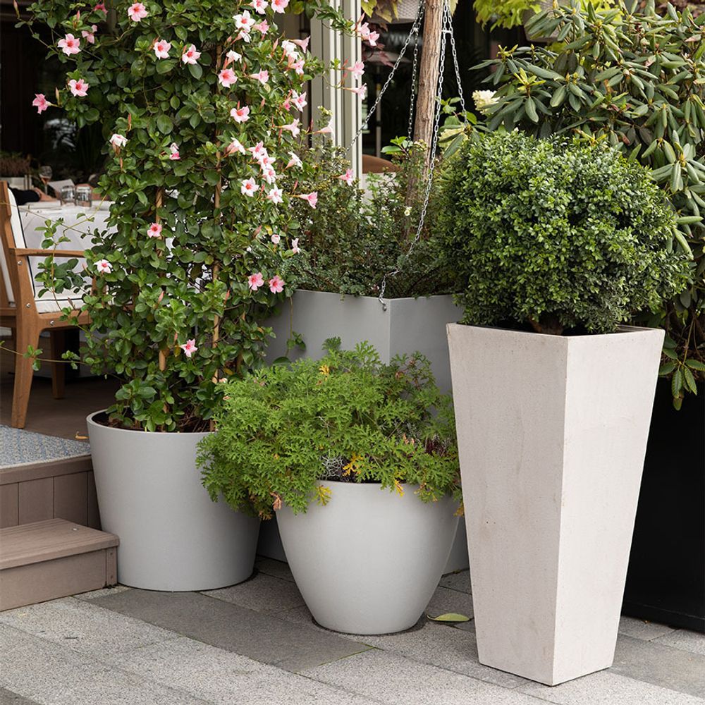 Кашпо CONIC SANTORINI 30x30x50
