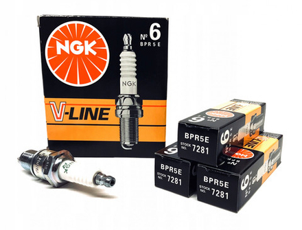 Свечи зажигания комплект NGK V-Line №06 ЗМЗ-406 двигатель 16 клапанов