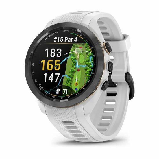 Смарт-часы Garmin для гольфа Approach S70 - 42 mm Black Ceramic White 010-02746-10