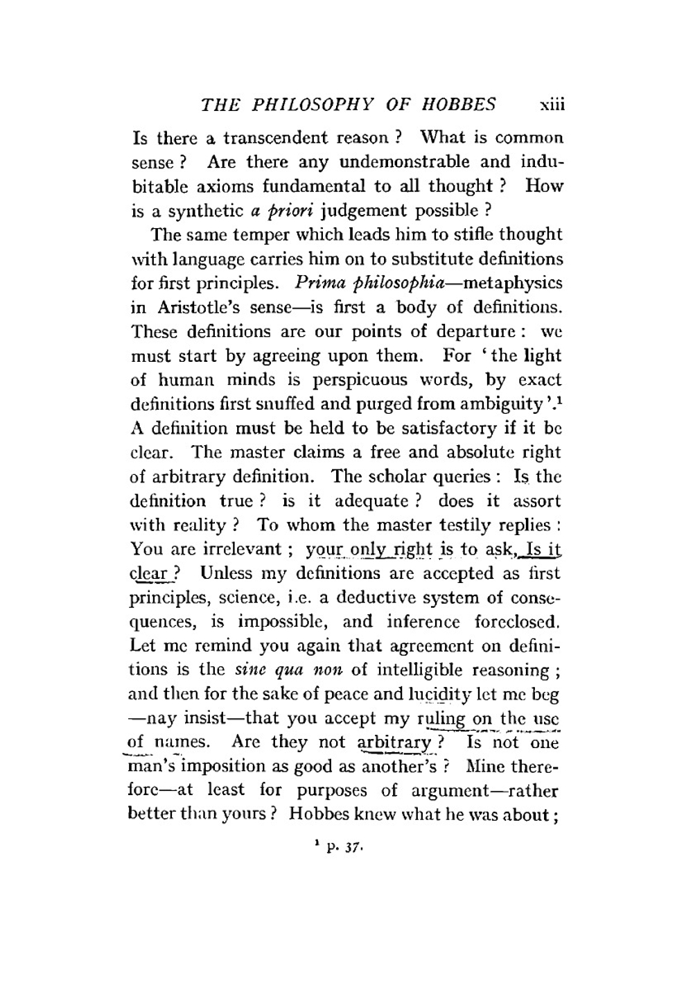 Hobbes's Leviathan | Hobbes Thomas