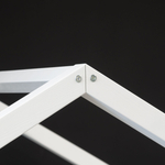 Кровать детская, 90х190х170, Альков, с бортиком, кровать домик, деревянная, белый, Dipriz