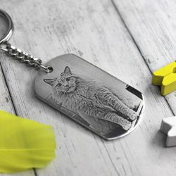 Брелок с гравировкой фотографии на заказ