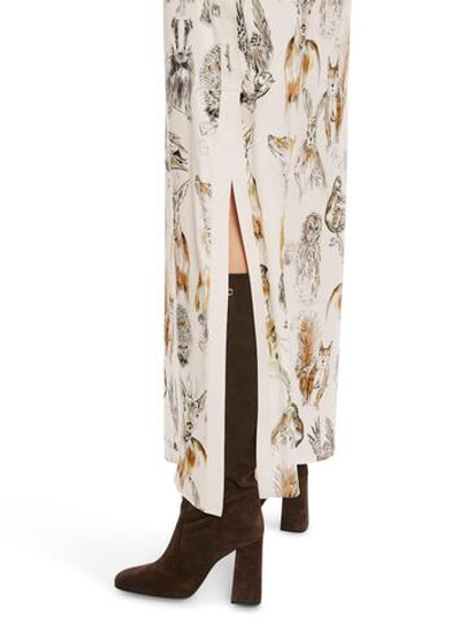 Marc Cain Юбка из шелка с акварельным принтом