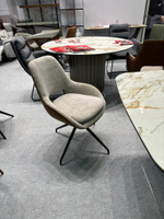 Стул DC-2012-1 бежевый/коричневый вращающийся