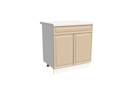 Кухня Модуль ШН1Я 800 Графит / Антично-бежевый