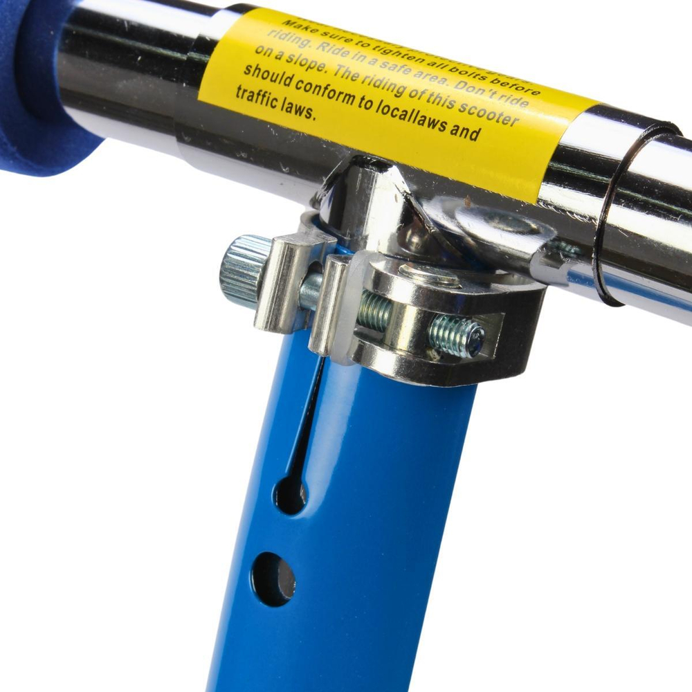 Самокат 2х-колес металл,р-р колеса PU 200мм, диски пластик, ручка металл,регул.по высоте, складной