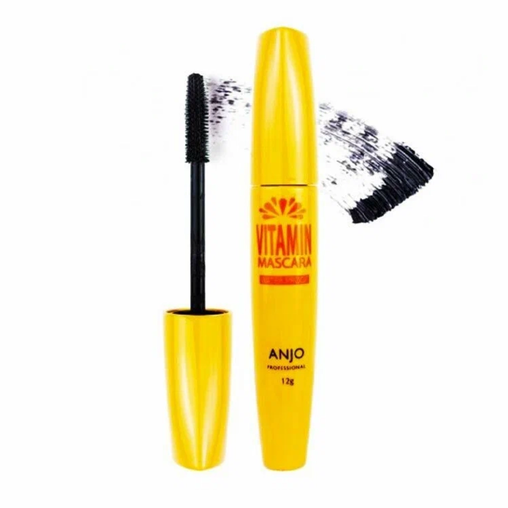 Anjo Professional Mascara Vitamin Water Proof Тушь для ресниц водостойкая с витаминами, 12 гр до 19.09.2026
