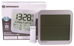 Часы настенные Bresser MyTime Meteotime LCD, серебристые