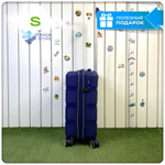 Маленький чемодан Mironpan 95, Синий, S с расширителем