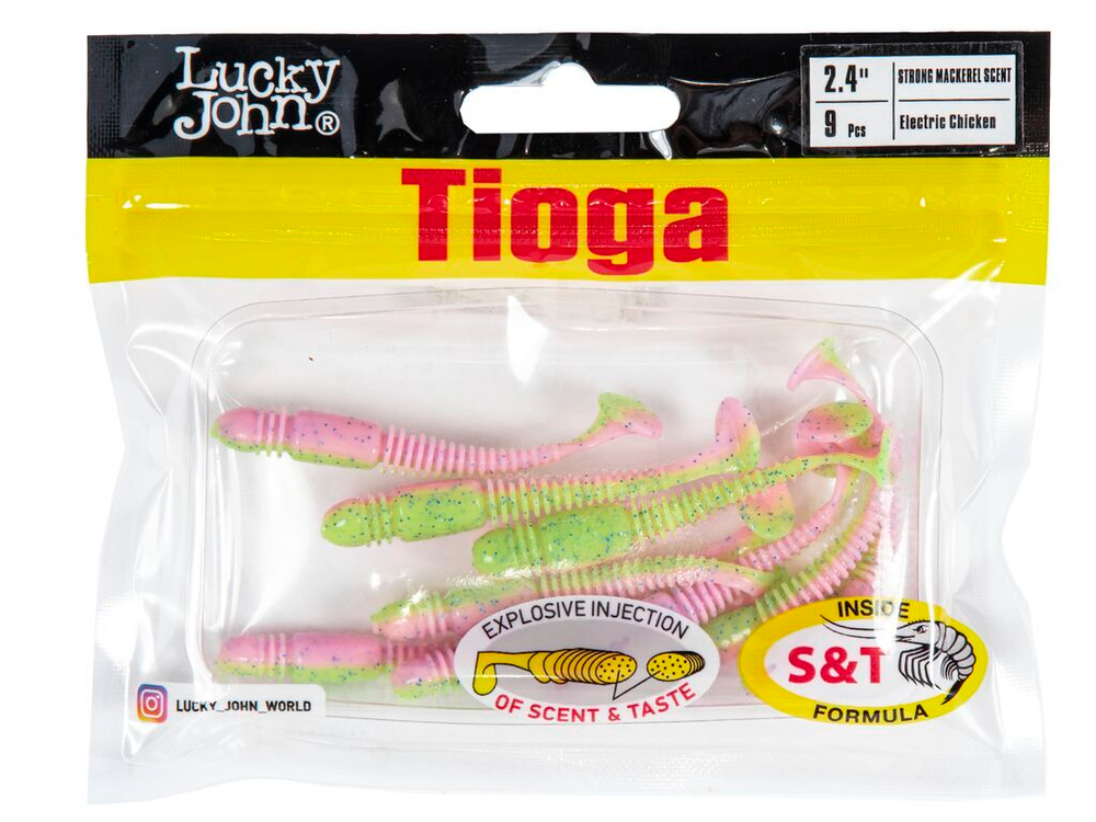 Виброхвосты съедоб. искусст. LJ Pro Series TIOGA 2.4in (06.20)/T92 9шт.