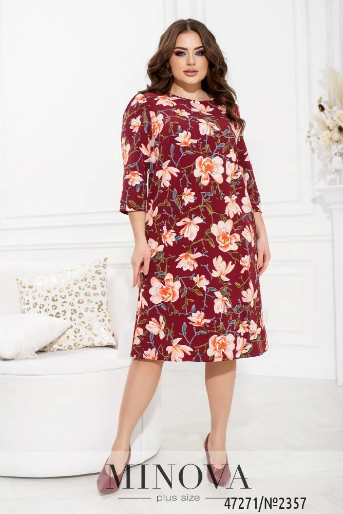 Платье 2357-бордо Minova