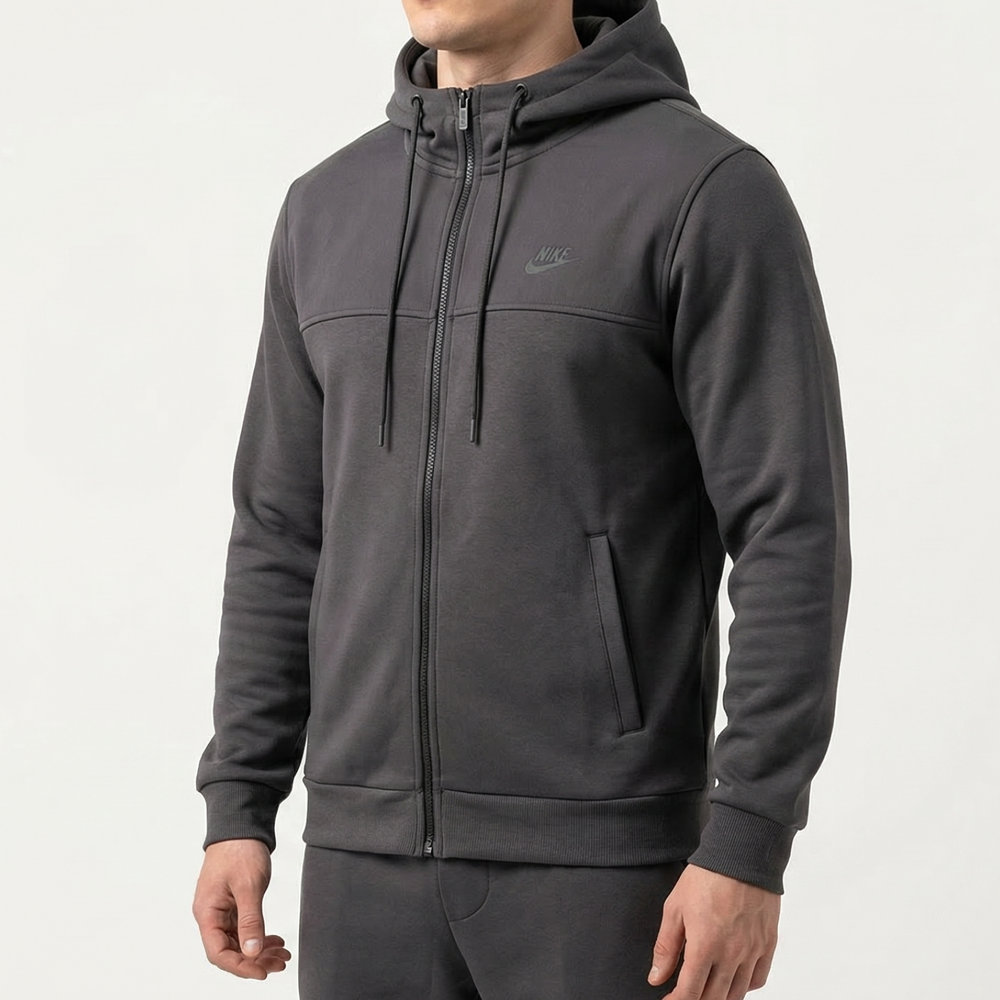 Худи Zip Nike #5 • Темно-серый