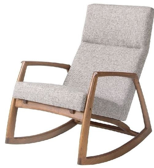 Кресло-качалка 5106/WD972 из серой ткани Испания