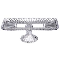 БЛЮДО СЕРВИРОВОЧНОЕ НА НОЖКЕ "BRILLIANCE" ПРЯМОУГОЛЬНОЕ, 38*17,5*11,5 СМ