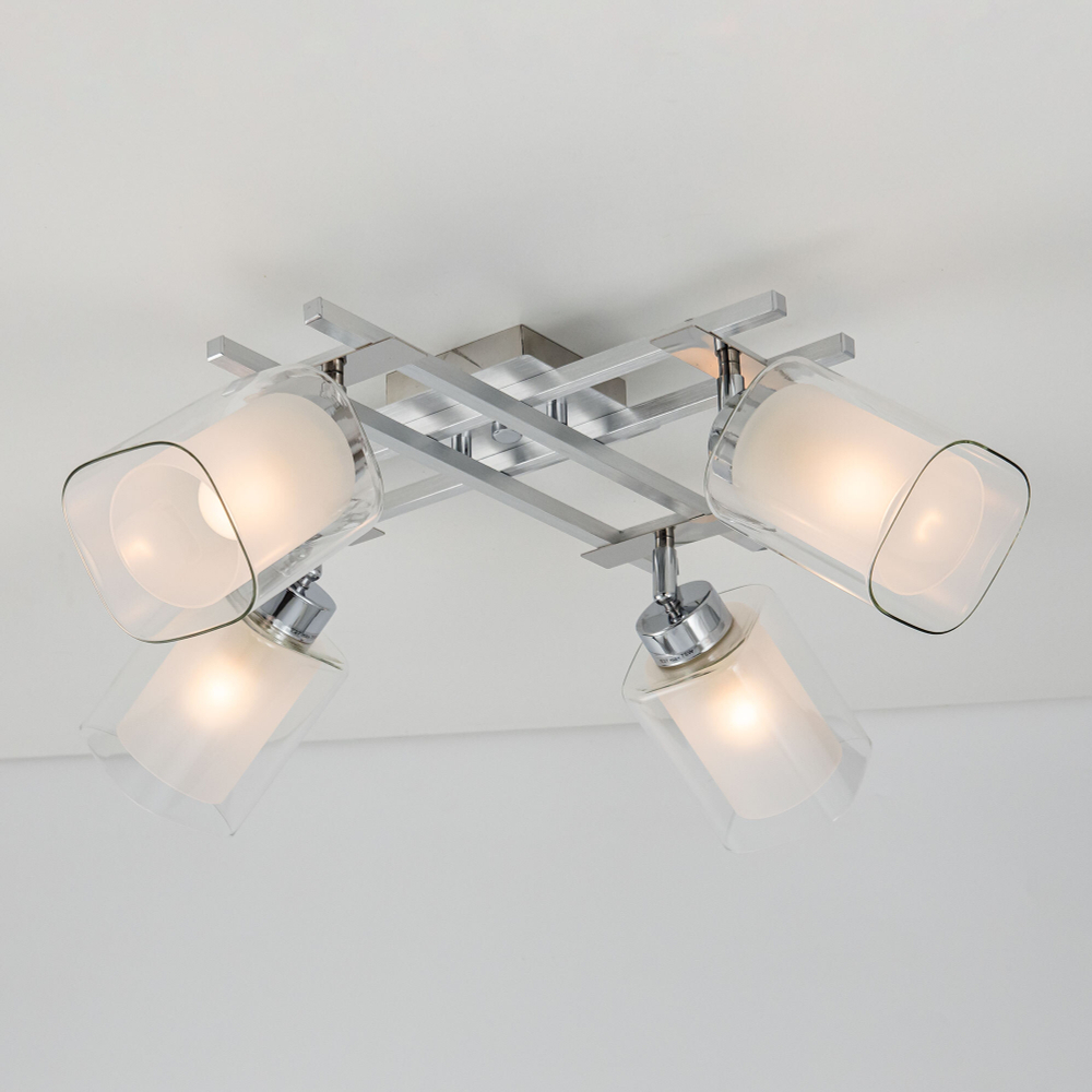 Citilux Риволи CL104140 Люстра с поворотными плафонами Алюминий