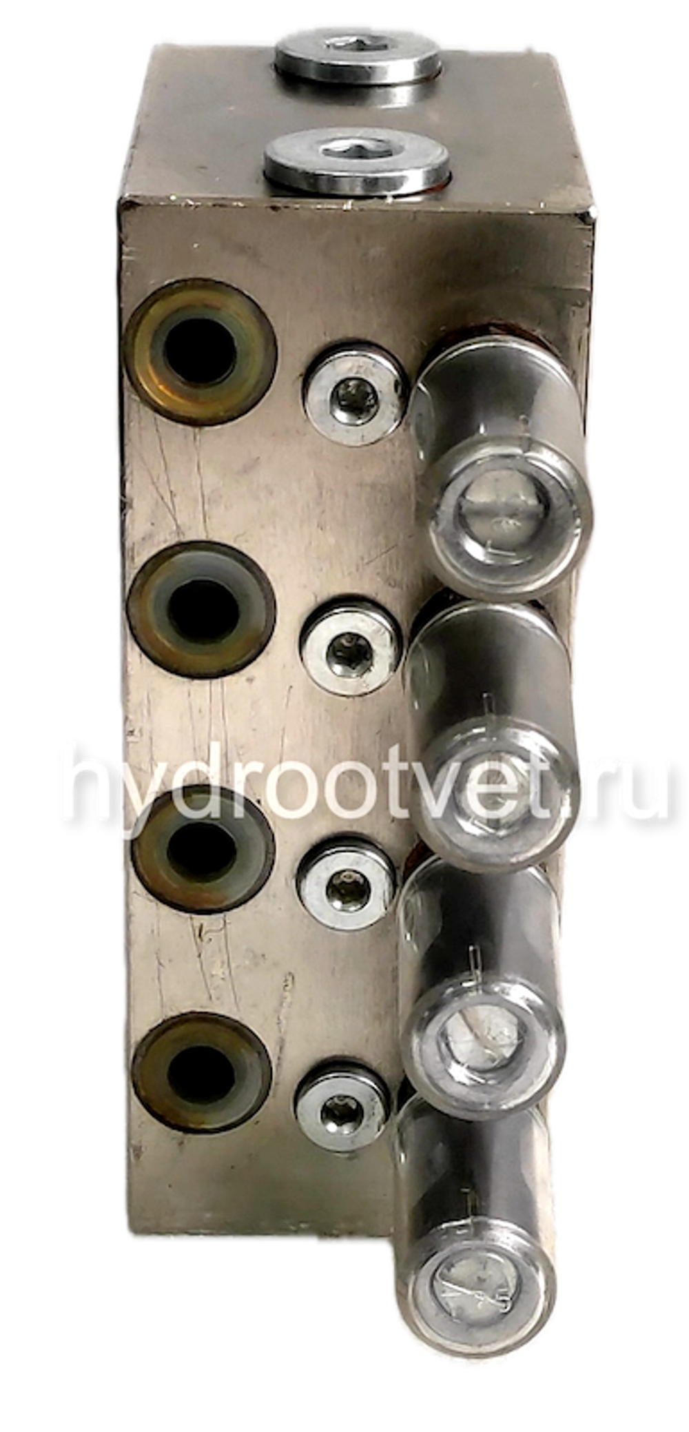 VSG8-KR - Питатель для двухлинейных систем смазки с рабочим давлением 400 бар, количество выходов 8, максимальная доза 2,3 мл/цикл, с регулятором и индикатором