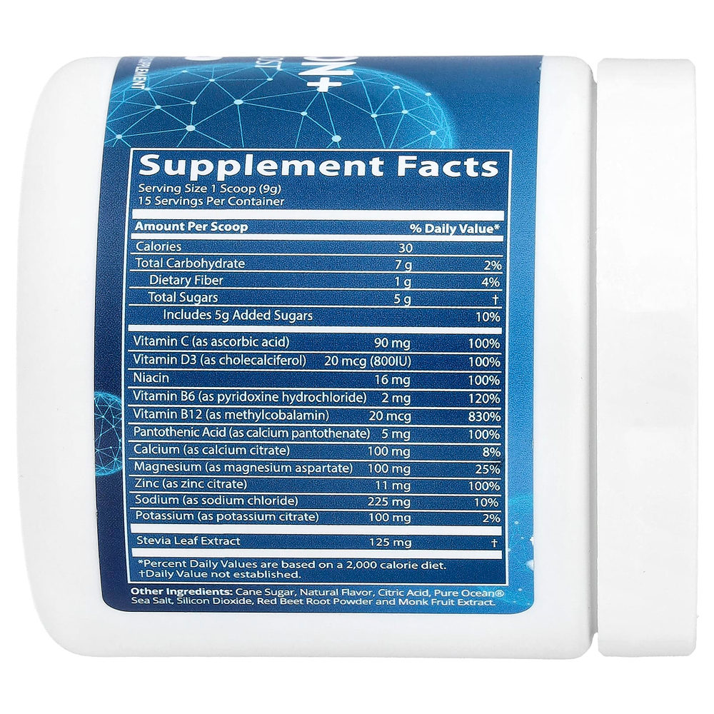 MRM Nutrition, Hydration + Electrolyte Boost, голубика и асаи, 135 г (4,76 унции)