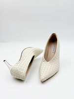 Туфли из плетеной кожи BARBARA MILK