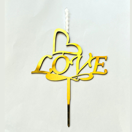 Топпер-свеча "LOVE"