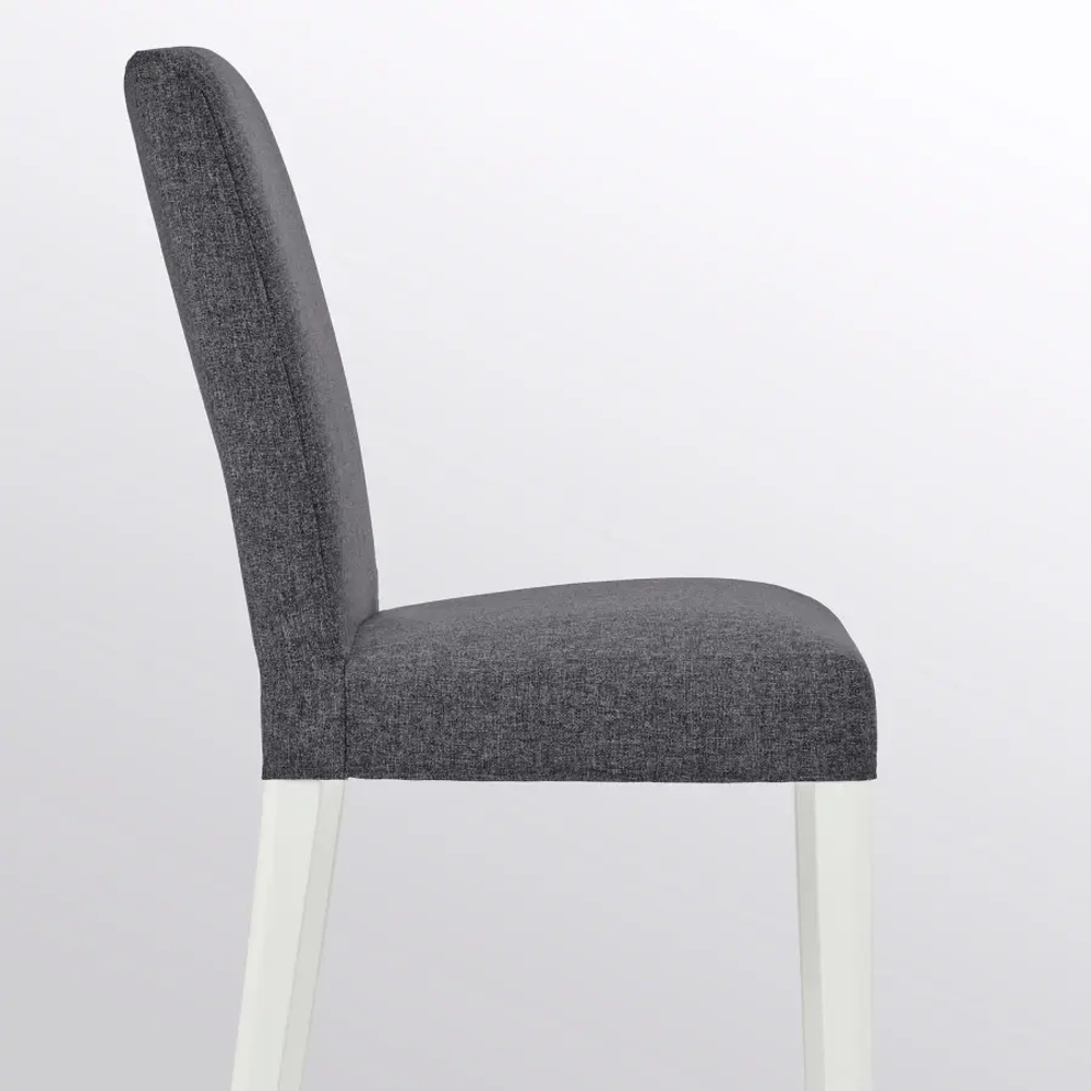 Стул - BERGMUND IKEA/ БЕРГМУНД ИКЕА, 95х52х59 см, серый/белый, 2 штуки